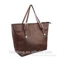 Women leather tote handbag fashion european style pattern shoulder bag